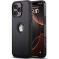 thumbnail image 1 of YWC-Compatible with iPhone 16 Pro Max Case Premium Leather TPU Hybrid Case Cover,Black, 1 of 4