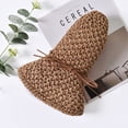 thumbnail image 5 of Sombrero de paja plegable para mujer, protección ultravioleta, sombrero de paja para mujer, capa panamá de borde ancho, capa de playa a la moda, decoración con lazo, 5 of 5