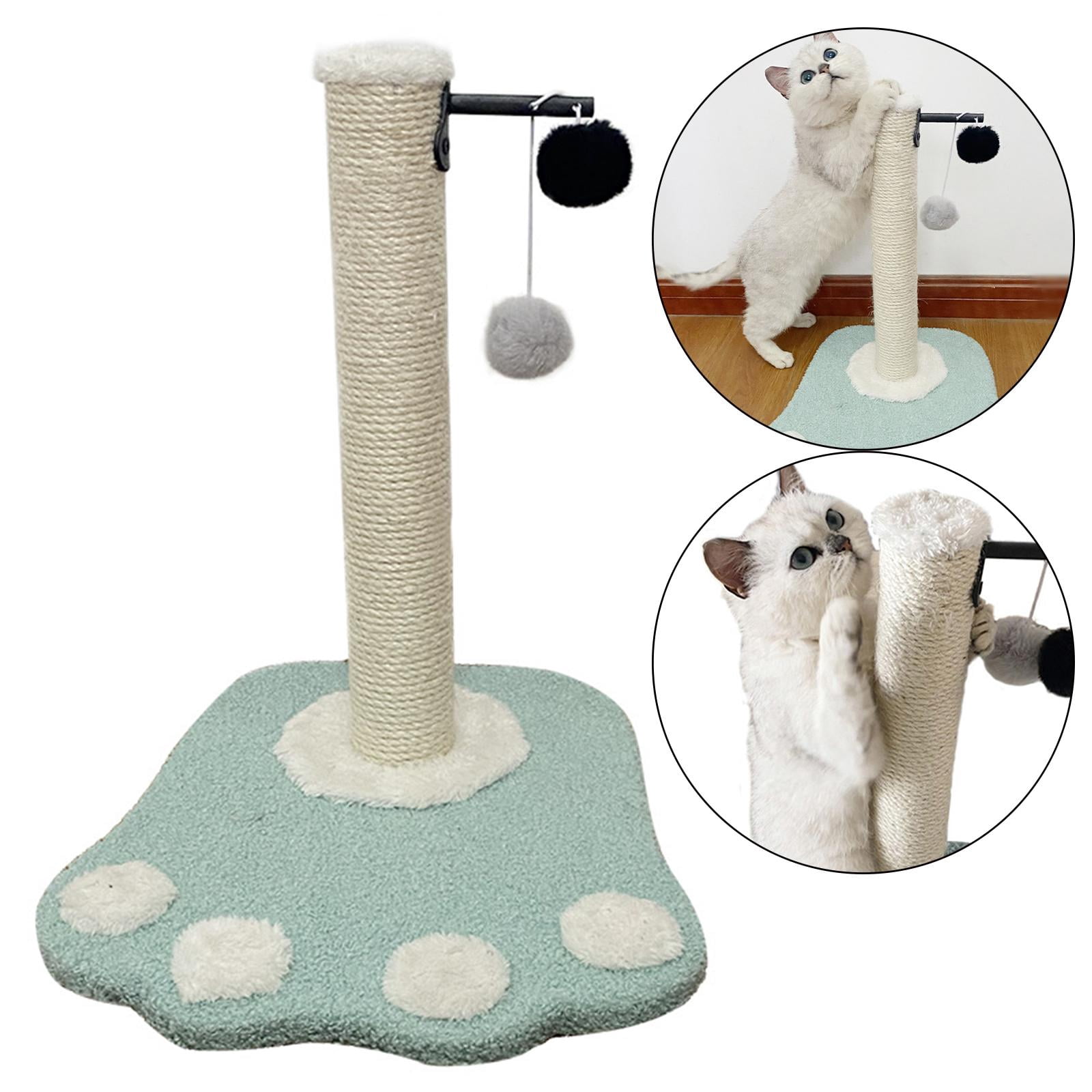 EHJRE Funny Cat post for scratching Scratcher Sisal Activity Centre Kitten W/ Balls Cats Climbing Shelf for Training Grind Claw Pet Supplies , Green