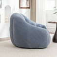 thumbnail image 3 of Bean Bag Chair with Filler, Bean Bag Sofa with Tufted Soft Stuffed Filling, Fluffy and Lazy Sofa, Comfy Cozy BeanBag Chairs with Memory Foam for Dorm, Apartment, Living Room, Light Blue, 3 of 9