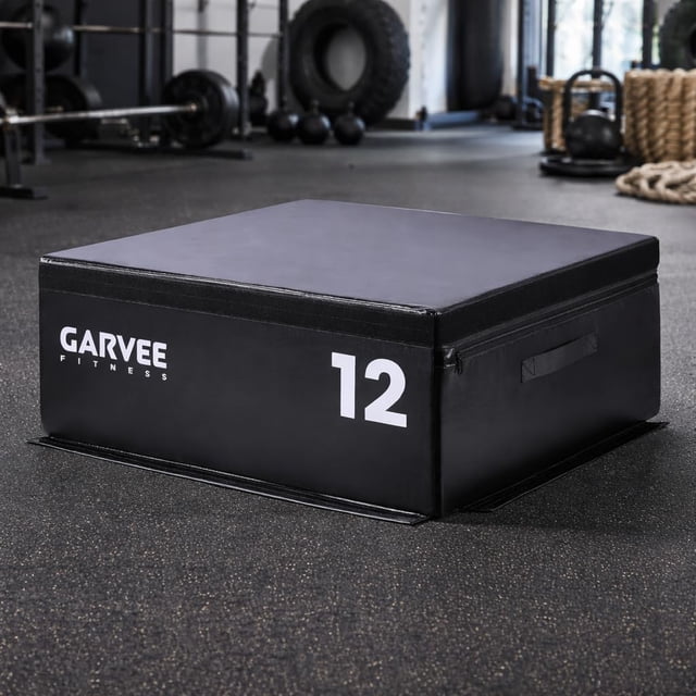 GloryStar Plyo Box 6/12/20 Inch, Soft Stackable Adjustable Plyometric Box for Home Gym, Ideal for HIIT, Strength Training, Step Ups, and Other Cardio and Conditioning Workouts