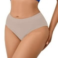 thumbnail image 4 of Womens Underwear Mid Waisted Comfortable Breathable Solid Color Detachable Hip Pad Peach Hip Shaping Pants Panties, 4 of 4