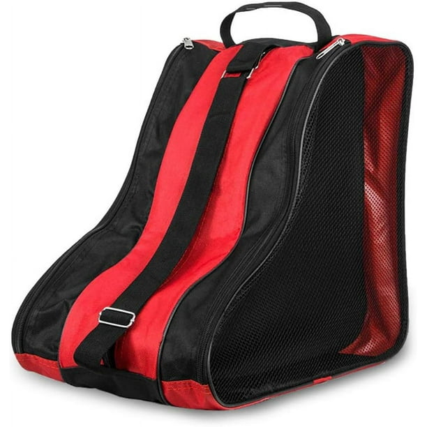 Bolsa de transporte para patines transpirable de 3 capas para niños, patines de ruedas, patines en línea, patines de hielo, bolsa para patines de hielo resistente al agua, bolsa unisex para niños y