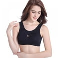 thumbnail image 2 of Sports Bra for Women Yoga Running Workout Solid Wirefree Bra Breathable Fitness Gym Bra, 2 of 9