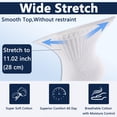 thumbnail image 2 of Cotton Ankle Diabetic Socks 6 Pairs (13-15, White), 2 of 6