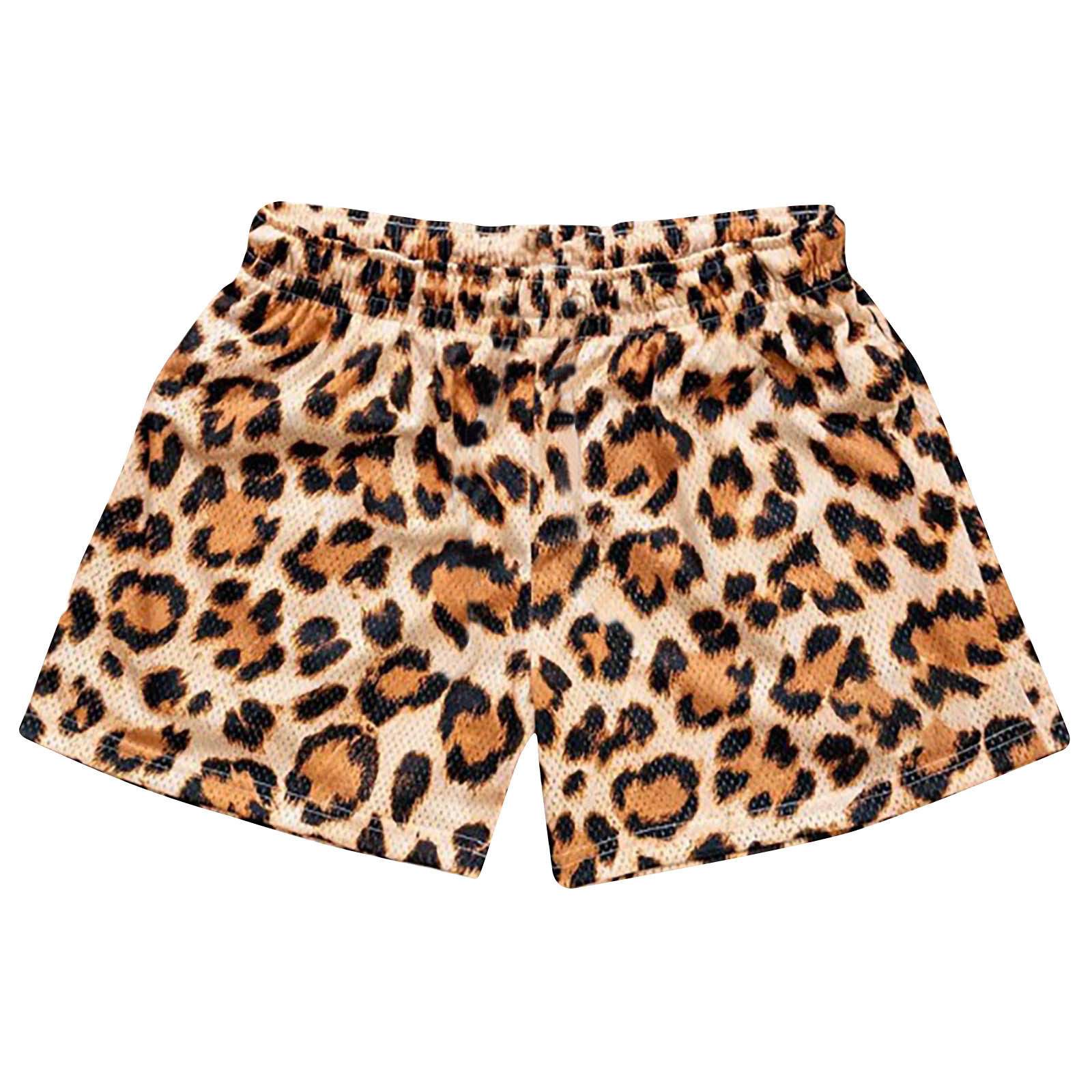 Leopard print workout shorts clearance