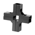 thumbnail image 2 of Conector de abrazadera para tubo cuadrado de 1" x 1" Instale fácilmente aleación de aluminio resistente Forma de, 2 of 8