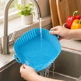 thumbnail image 5 of 3 Pcs Air Fryer Silicone Liner Pot with Handle Reusable Air Fryer Liner Heat Resistant Square Baking Tray Air Fryer Accessories Liners Baking Pan, 5 of 9