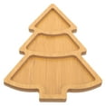 thumbnail image 2 of Plato de árbol de Navidad, plato de madera para salsas, plato para condimentos, cuenco para mojar sushi, plato para aperitivos, 2 of 8
