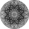 thumbnail image 1 of Ahgly Company Indoor Round Medallion Gray Traditional Area Rugs, 6' Round, 1 of 1