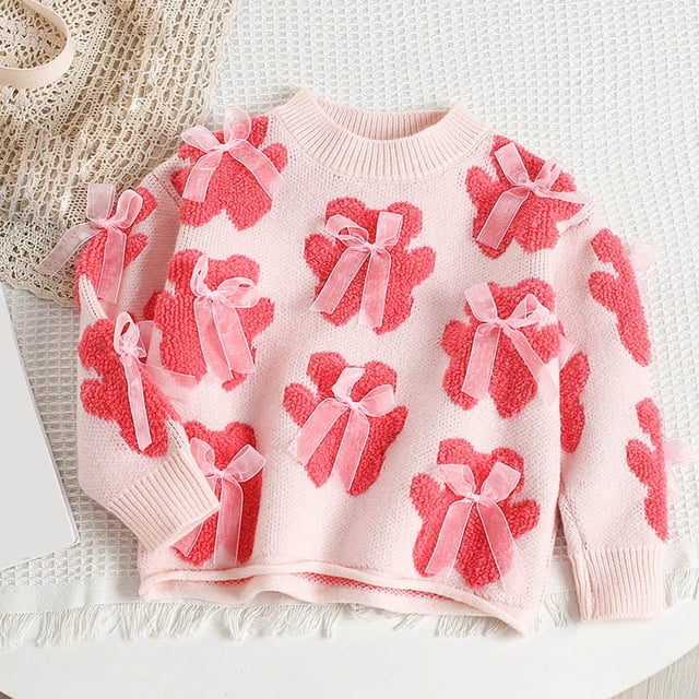 Suéter de cuello redondo, moderno y versátil. Suéter de manga larga con cuello redondo para niñas de 3 a 9 años. Chaqueta tipo cárdigan infantil.