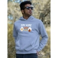thumbnail image 2 of Stay Home Corgi And Coffee Hoodie Men -Image by Shutterstock, Male Large, 2 of 4