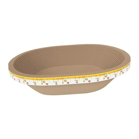 Bowl Cat Scratcher Lounge Sleeping Board Crafts Home Decor Furniture Protection Oval Length 51cm