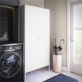thumbnail image 3 of SystemBuild Evolution Mission District Tall 2 Door Locker Cabinet  in White, 3 of 17