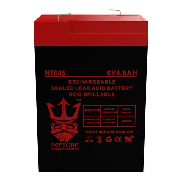 Lithonia ELB06042 6V 4.5Ah SLA Replacement Emergency Lighting Battery