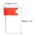 thumbnail image 2 of Uxcell Pinzas de Mapa con Bandera, Cabeza de Plástico, Punta de Acero, Paquete de 60, Rojo, 2 of 5