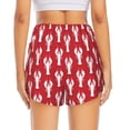 thumbnail image 4 of Haiem Cartoon Lobster Women's 2 in 1 Running Shorts - Lightweight Athletic Workout Gym Yoga Breathable Sports Shorts Liner with Phone Pockets-X-Large, 4 of 9