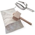 thumbnail image 1 of Pala De Hielo Trituradora De Bolsas De Hielo Madera De Alta Reutilizable Práctico Martillo Hielo Fácil De Usar Ligero Juego De Herramientas Para Triturar Hielo Juego De Barman Para El Hogar Inevent HA021397-00, 1 of 6