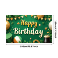 thumbnail image 7 of Decorative Design Happy Birthday Banner Clover Decoration Party Decoration Gold Coins Celebration for Birthday Party Indoor Decoration Holiday Celebration, 7 of 7