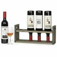 thumbnail image 2 of Wine Rack for 4 Bottle Tabletop Wood Wine Holder for Bar Basement Pantry Cabinet, 2 of 7