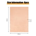 thumbnail image 2 of 8pcs Copper Foil Sheet EMI Shielding Copper Self Adhesive Copper Sheet Conductive Copper Tape for DIY Guitar Crafts Electrical Repairs Raw(Unplated) 0.79x1.13", 2 of 6