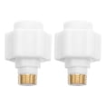 thumbnail image 1 of 2 unidades de aislamiento universal para calentador de agua eléctrico de pared con cabezal de cobre integrado, protección contra fugas de energía solar, color blanco, 1 of 7