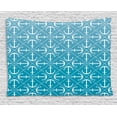 thumbnail image 1 of Blue and White Tapestry, Anchors Pattern Nautical Marine Navigation Sailing Travel Destination, Wall Hanging for Bedroom Living Room Dorm Decor, 60W X 40L Inches, Pale Blue White, by Ambesonne, 1 of 2