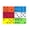 Assorted Color Spot, variant on 16mm Foam Dice, Assorted Color Blank - 12 Per Pack - Pack of 6
