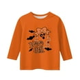 thumbnail image 4 of Abcomgle Girls Halloween Shirts 10-12 Spooky Ghost Boo Graphic Shirts for Kids Girls Crewneck 3/4 Raglan Sleeve Tshirts for Girls Fall Funny Holiday Blouses for Girls,3-4 Years, 4 of 4