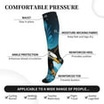 thumbnail image 2 of Pofeuu Night Sky Forest Bald Eagle Print Compression Socks for Women & Men Circulation - Best Support for Nurses,Running,Athletic,Sports, 2 of 7