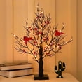 thumbnail image 5 of 2025 Vintage Glowing Tree with Cardinals and Berries,LED Vintage Glowing Tree,An surely Cardinal Tree for Holiday Home Decor, 5 of 11