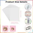 thumbnail image 4 of Pluokvzr 200pcs Heat Shrink Plastic Sheet Kit Shrinky Art Keychain Kit with 25 Sheets Shrink Plastic Sheet Key Rings Colored Pencils Creative Shrinky Craft Making Kit for Kids Key Rings Jewelry, 4 of 11
