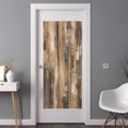 thumbnail image 2 of Brown Abstract Window Privacy Film,Vintage Geometric Gradient Oil Painting Modern Static Cling UV Sun Blocking Heat Control Window Tint Day and Night,Non-Adhesive One Way Privacy Cover 35.4''x78.7'', 2 of 7