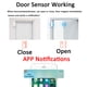 thumbnail image 5 of Sensor de puerta inalámbrico Inteprter Tuya Smart Control remoto ABS, 5 of 6