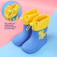 thumbnail image 1 of Nuevas Botas de lluvia impermeables de dinosaurio de dibujos animados para bebé, zapatos rellenos de algodón para niños y niñas, calzado para guardería, 1 of 5