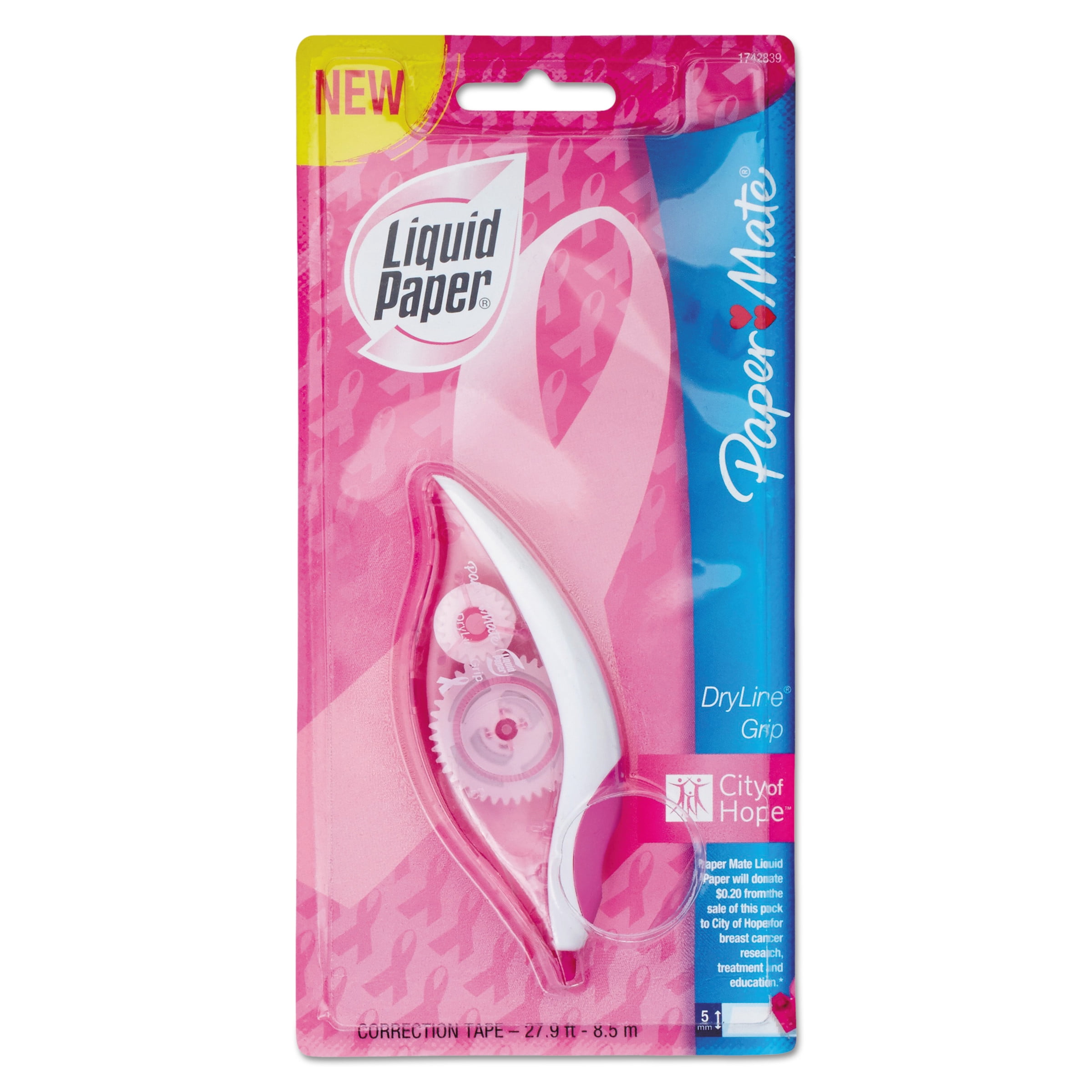 Paper Mate Liquid Paper DryLine Mini Fashion Correction Tape 1 Line x 196  Assorted Fashion Colors Pack Of 5 - Office Depot