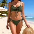 thumbnail image 1 of Trajes de baño para mujer, casuales y de moda, de color sólido, sin mangas, con abertura, para mujer, trajes de baño para mujer, trajes de baño para mujer, trajes de baño de moda playera para mujer, 1 of 8