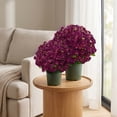 thumbnail image 7 of 10 Bundles 21 Heads Artificial Fall Flowers Faux Mums Fake Flowers Floral Arrangement for Indoor Outdoors Garden Home Wedding Thanksgiving Decor, 7 of 7