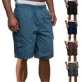 thumbnail image 4 of guisaled Mens Cargo Shorts Quick Dry Drawstring Elastic Waist Work Shorts Casual Golf Shorts Lightweight Outdoor Hiking Shorts, 4 of 7