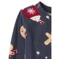 thumbnail image 3 of The Children's Place Boys Christmas Long Sleeve Gingerbread Snug Fit Henley PJs, Sizes 4-16, 3 of 4