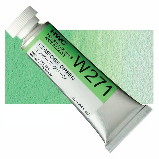 Holbein Acuarelas Profesionales para Artistas, Tubo de 15ml, Ideal para Pintores, Aficionados, Principiantes y Estudiantes, A-W271