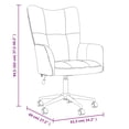 thumbnail image 4 of vidaXL Relaxing Chair Mustard Yellow Velvet, 4 of 5