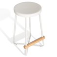 thumbnail image 2 of Sauder Boutique 24" Backless Metal Counter Stool in White, 2 of 3