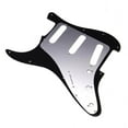 thumbnail image 4 of Pickguard 11 Trous 3 Simple Bobine 1 Pli Pli Scratch Noir, 4 of 7