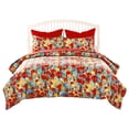 thumbnail image 6 of Greenland Home Poppies Modern Watercolor Floral Reversible Quilt Set, All Ages, 3-Piece King/Cal King, 6 of 9