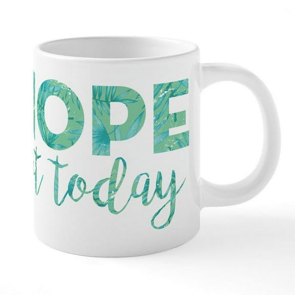 CafePress - Nope Not Today Print - 20 Oz White Ceramic Mega Mug