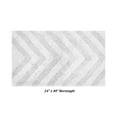 thumbnail image 4 of Better Trends 24" x 40" Bathroom Rugs 100% Cotton Soft Water Absorbent Non Slip Bath Mat Machine Washable Rug (White) Hugo Collection, 4 of 6