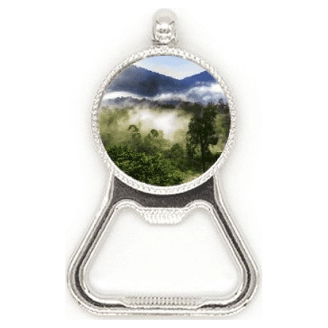 Fog Forestry Science Nature Scenery Metal Beer Bottle Cap Opener Duty Stainless Steel