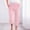 *Pink, variant on ClodeEU Women's Linen Blend Drawstring Wide Leg Straight Cropped Pants with Pockets ,Solid Color Casual Capri Trousers Coffee,Womens Plus XXL