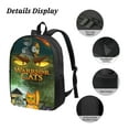 thumbnail image 3 of Warriors Cats Backpack, Large Capacity 17 Inch Laptop Backpack, Durable Casual Daypack, Water Resistant, 17.3x12.2x5.5 Inch, 3 of 8